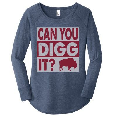 Buffalo Can You Digg It Great Football Fans Lovers Gift Women's Perfect Tri Tunic Long Sleeve Shirt