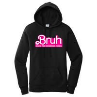 Bruh Charge Your Chromebook Thanks Pink Funny Teacher School Women's Pullover Hoodie