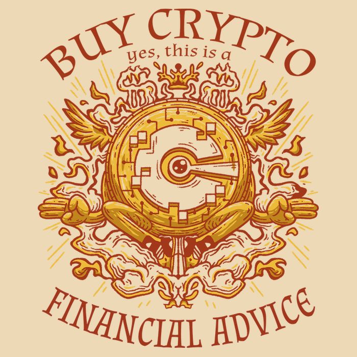 Buy Crypto Yes This Is A Financial Advice Drawstring Bag