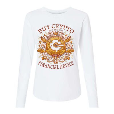 Buy Crypto Yes This Is A Financial Advice Womens Cotton Relaxed Long Sleeve T-Shirt