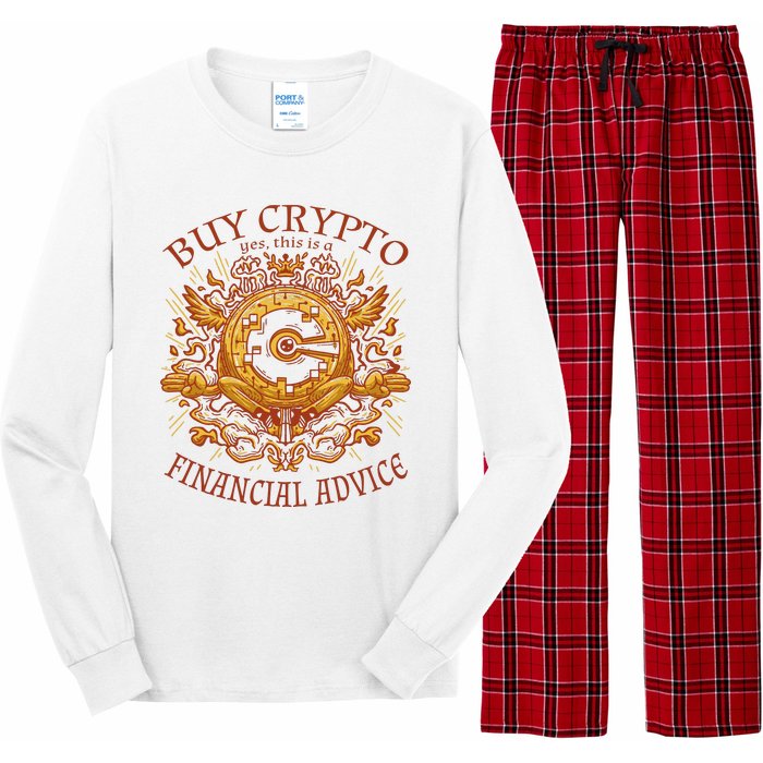 Buy Crypto Yes This Is A Financial Advice Long Sleeve Pajama Set