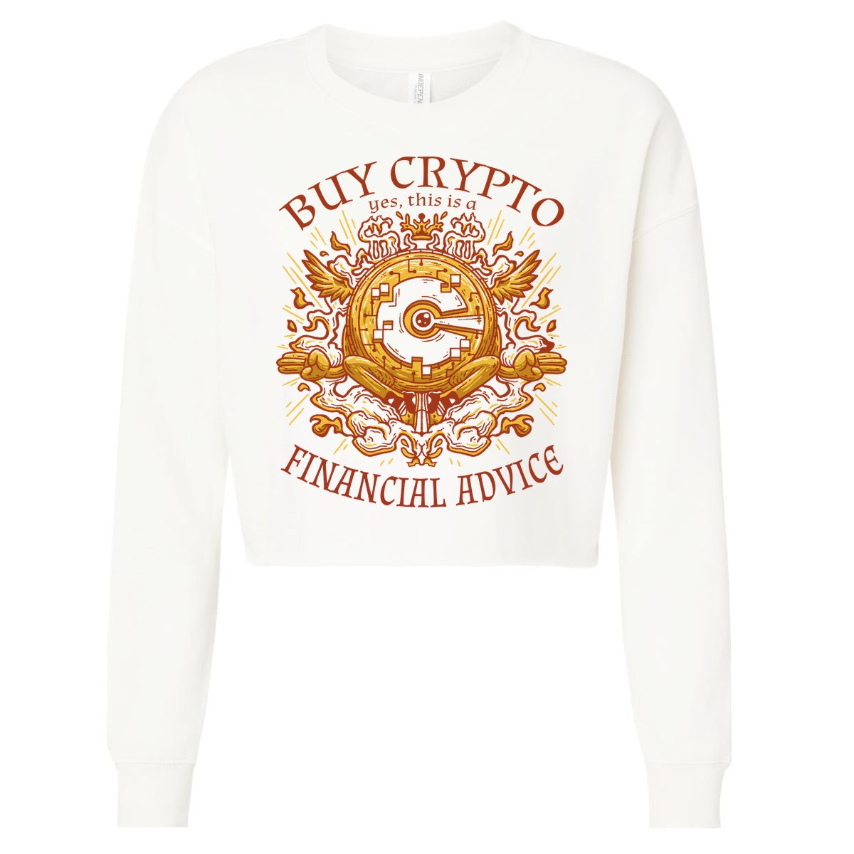 Buy Crypto Yes This Is A Financial Advice Cropped Pullover Crew