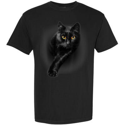 Black Cat Yellow Eyes TShirt Cats Tee Shirt Garment-Dyed Heavyweight T-Shirt