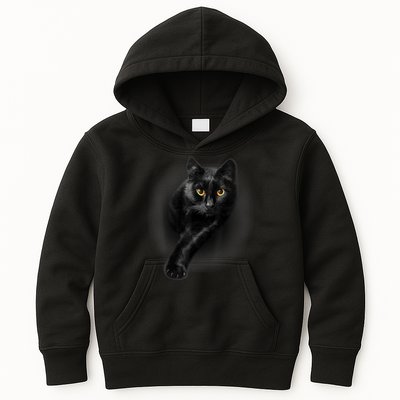 Black Cat Yellow Eyes TShirt Cats Tee Shirt Kids Hoodie