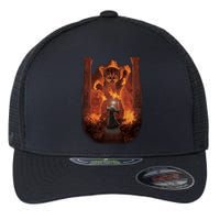 Balrog Cat You Shall Not Pass Wizard Monster Fight Flexfit Unipanel Trucker Cap