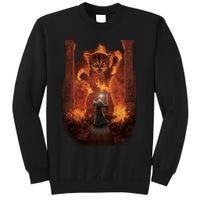 Balrog Cat You Shall Not Pass Wizard Monster Fight Sweatshirt