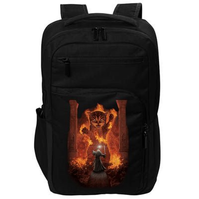 Balrog Cat You Shall Not Pass Wizard Monster Fight Impact Tech Backpack