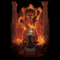 Balrog Cat You Shall Not Pass Wizard Monster Fight Impact Tech Backpack