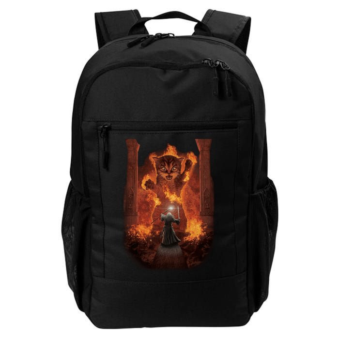Balrog Cat You Shall Not Pass Wizard Monster Fight Backpack
