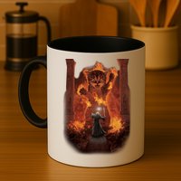 Balrog Cat You Shall Not Pass Wizard Monster Fight Mug