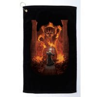 Balrog Cat You Shall Not Pass Wizard Monster Fight Golf Towel