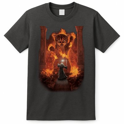 Balrog Cat You Shall Not Pass Wizard Monster Fight T-Shirt