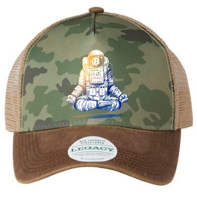 Bitcoin Cryptocurrency Yoga Astronaut Legacy Tie Dye Trucker Hat