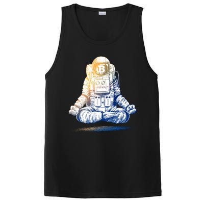 Bitcoin Cryptocurrency Yoga Astronaut PosiCharge Competitor Tank