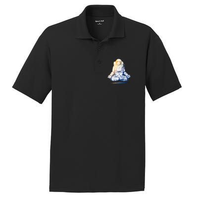 Bitcoin Cryptocurrency Yoga Astronaut PosiCharge RacerMesh Polo