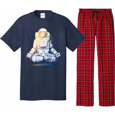 Bitcoin Cryptocurrency Yoga Astronaut Pajama Set