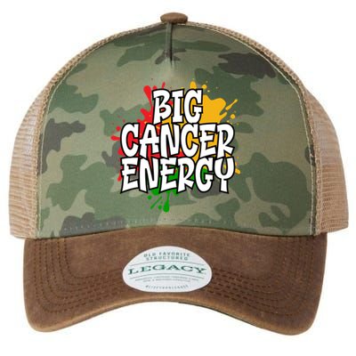 Big Cancer Zodiac Energy Gift Legacy Tie Dye Trucker Hat