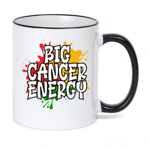 Big Cancer Zodiac Energy Gift 11oz Black Color Changing Mug