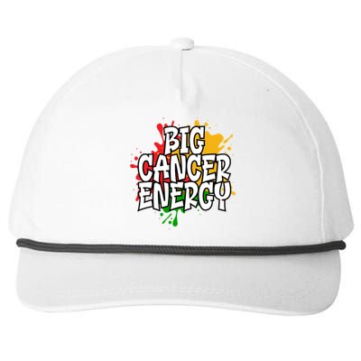 Big Cancer Zodiac Energy Gift Snapback Five-Panel Rope Hat