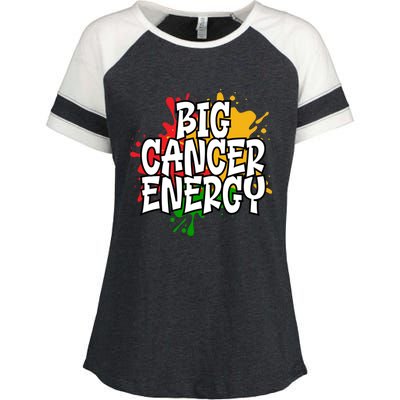 Big Cancer Zodiac Energy Gift Enza Ladies Jersey Colorblock Tee