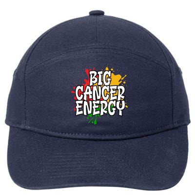 Big Cancer Zodiac Energy Gift 7-Panel Snapback Hat