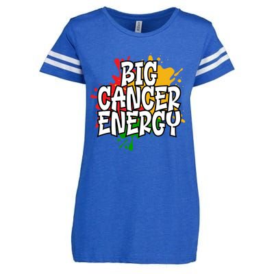 Big Cancer Zodiac Energy Gift Enza Ladies Jersey Football T-Shirt