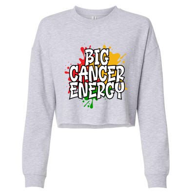 Big Cancer Zodiac Energy Gift Cropped Pullover Crew