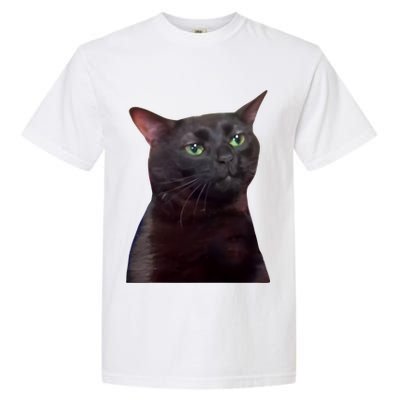 Black Cat Zoning Out Garment-Dyed Heavyweight T-Shirt
