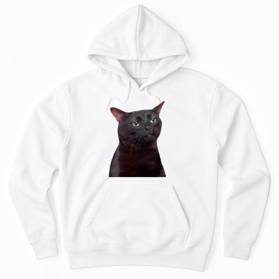 Black Cat Zoning Out Hoodie