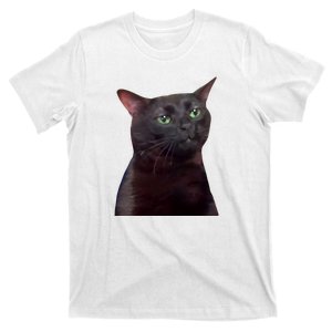 Black Cat Zoning Out T-Shirt