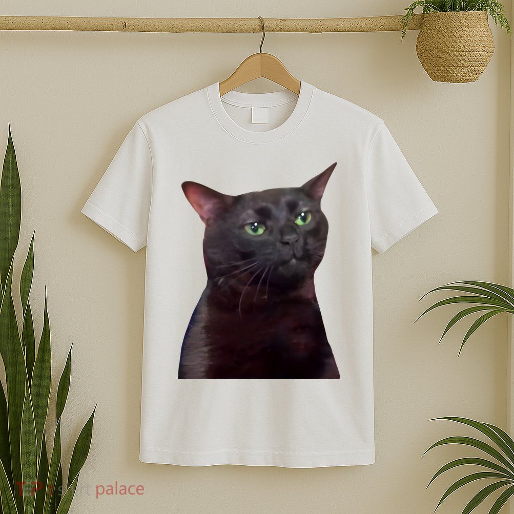 Black Cat Zoning Out T-Shirt