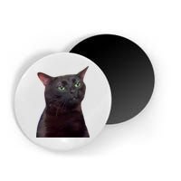 Black Cat Zoning Out Magnet