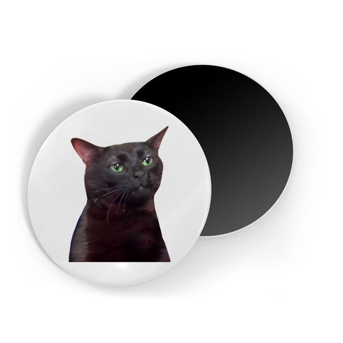 Black Cat Zoning Out Magnet