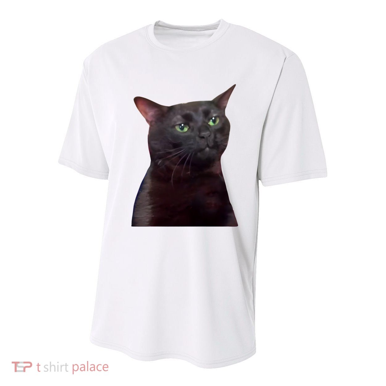 Black Cat Zoning Out Youth Performance Sprint T-Shirt