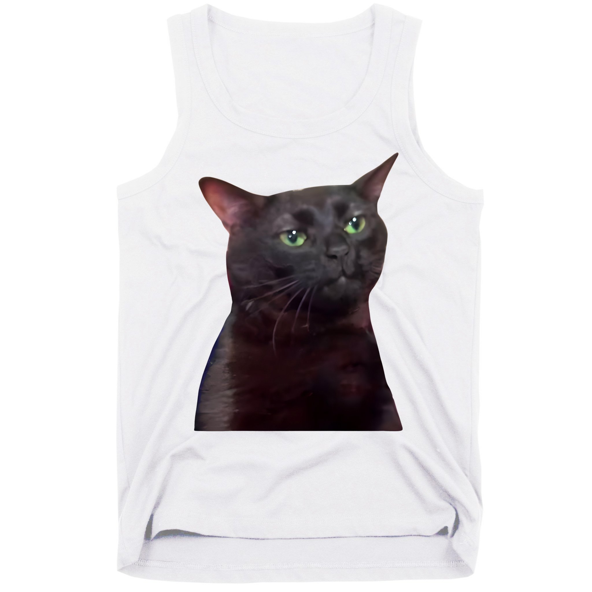 Black Cat Zoning Out Tank Top
