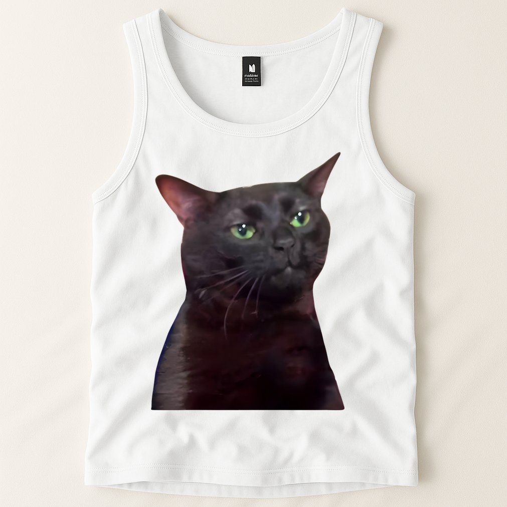 Black Cat Zoning Out Tank Top