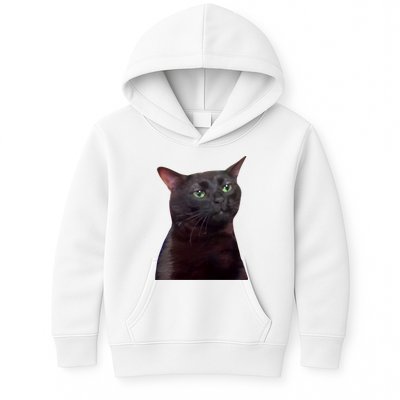Black Cat Zoning Out Kids Hoodie