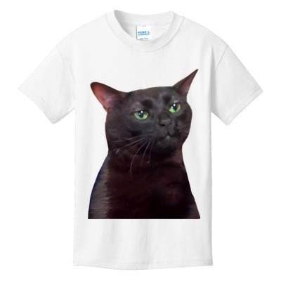 Black Cat Zoning Out Kids T-Shirt