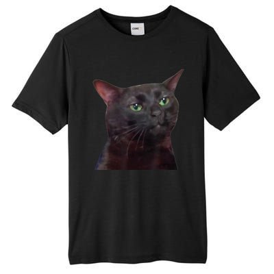 Black Cat Zoning Out Tall Fusion ChromaSoft Performance T-Shirt