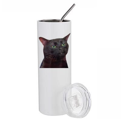 Black Cat Zoning Out Stainless Steel Tumbler