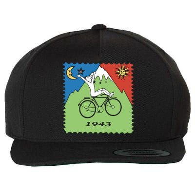 Bicycle Day 1943 Lsd Acid Hofn Trip Meaningful Gift Meaningful Gift Wool Snapback Cap