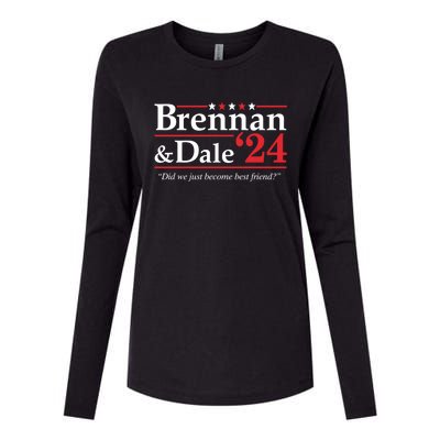 Brennan & Dale 2024 Funny Election Womens Cotton Relaxed Long Sleeve T-Shirt