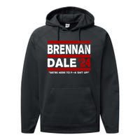 Brennan & Dale 2024 Funny Election & Politics Performance Fleece Hoodie