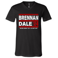 Brennan & Dale 2024 Funny Election & Politics V-Neck T-Shirt