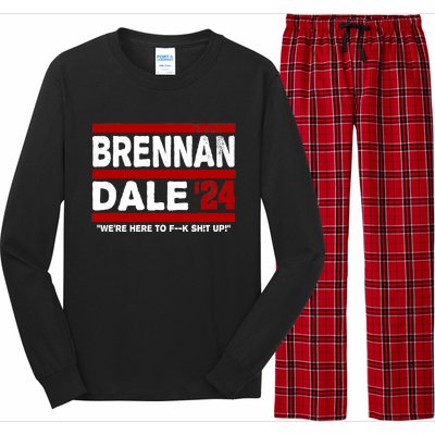 Brennan & Dale 2024 Funny Election & Politics Long Sleeve Pajama Set