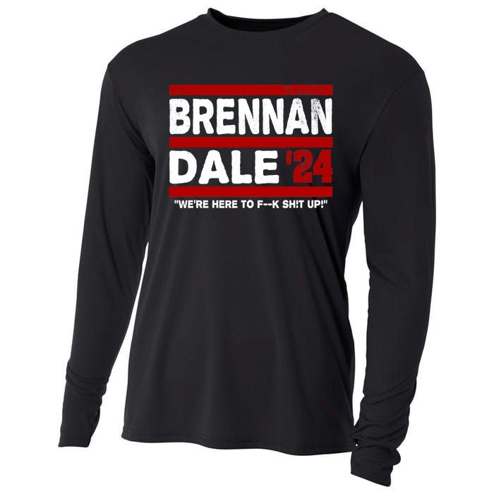 Brennan & Dale 2024 Funny Election & Politics Cooling Performance Long Sleeve Crew