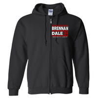 Brennan & Dale 2024 Funny Election & Politics Full Zip Hoodie