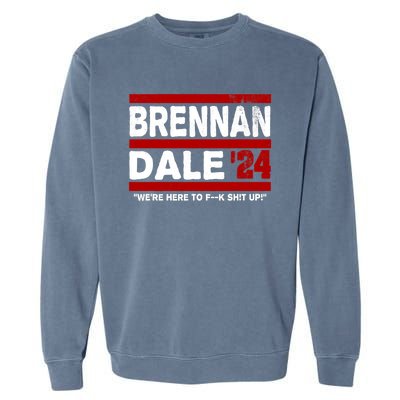 Brennan & Dale 2024 Funny Election & Politics Garment-Dyed Sweatshirt