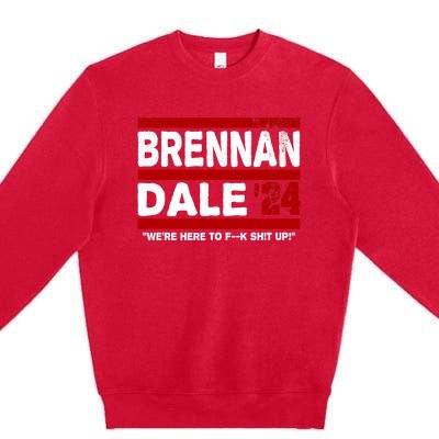 Brennan & Dale 2024 Funny Election & Politics Premium Crewneck Sweatshirt