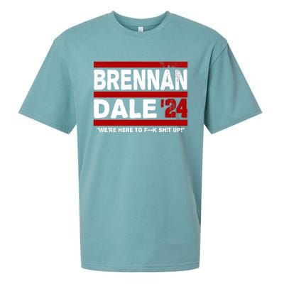 Brennan & Dale 2024 Funny Election & Politics Sueded Cloud Jersey T-Shirt